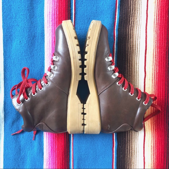 Vegan lace-up hiker boots - Picture 4 of 6